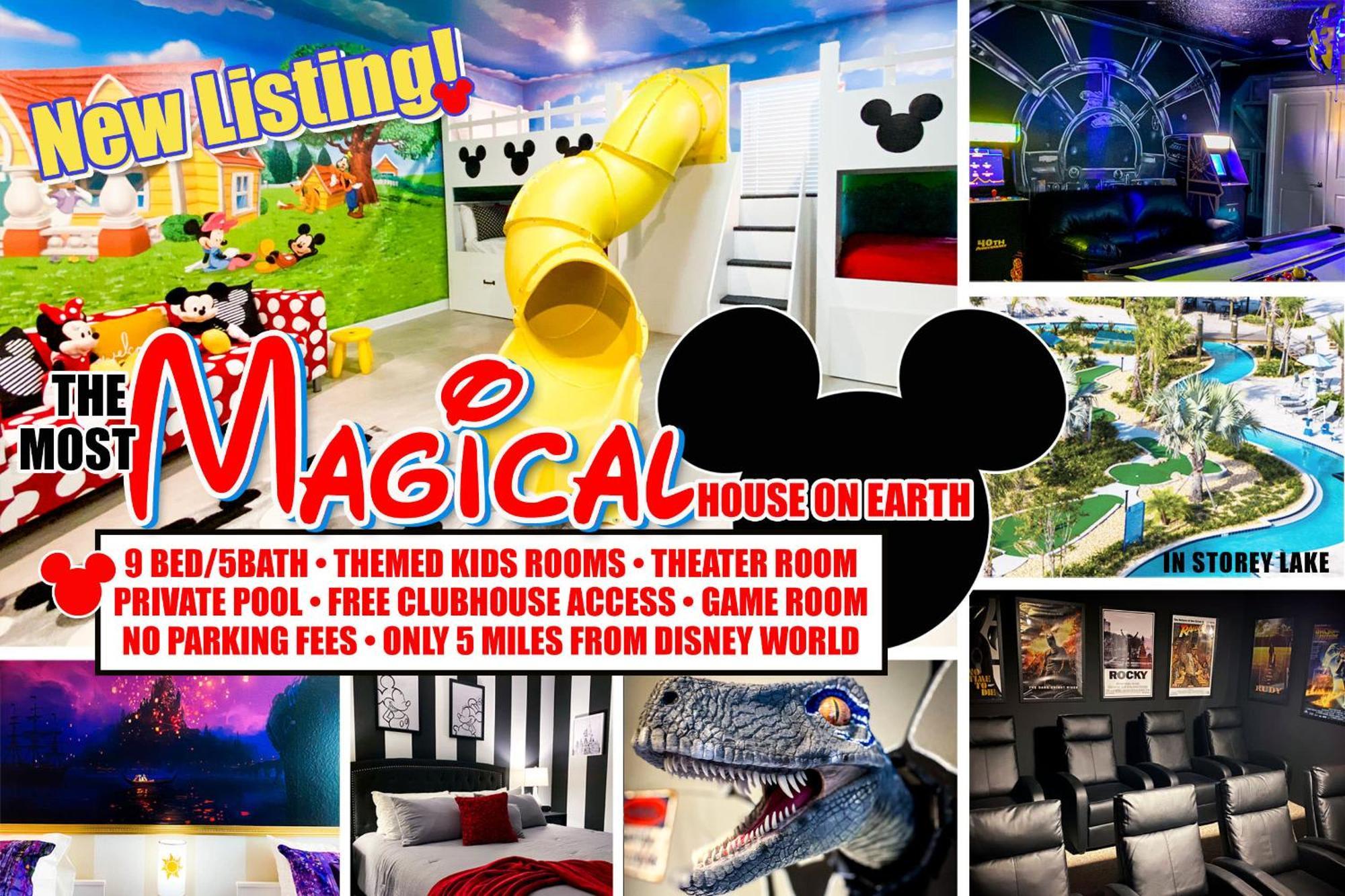 Magical Family Vacation Home Near Disney World At Storey Lake, Star Wars Gameroom, Pool, Theater, Mickey Slide, Sleeps Up To 28 Kissimmee Dış mekan fotoğraf